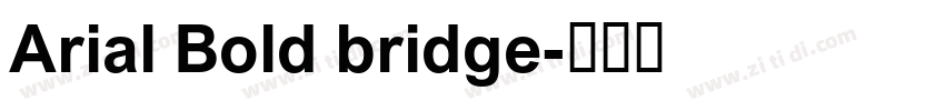 Arial Bold bridge字体转换